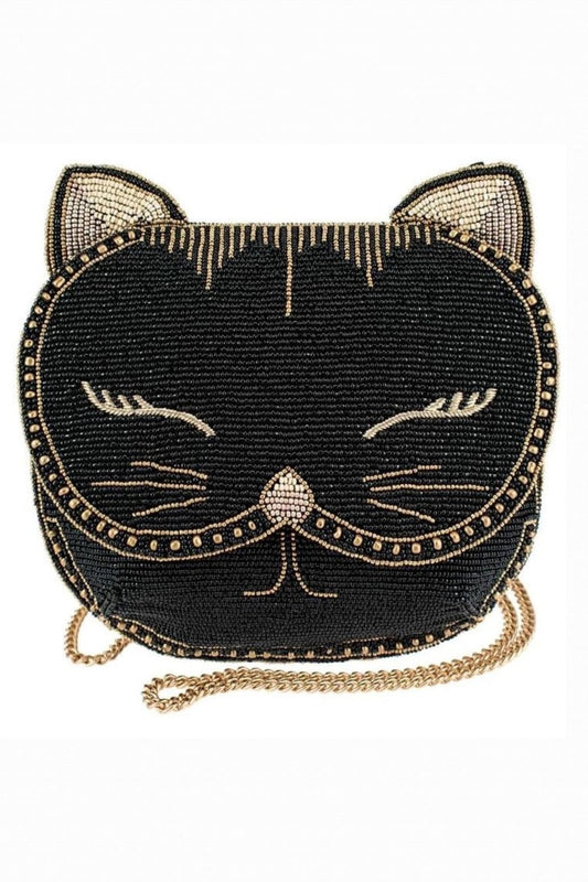 MARY FRANCES WHISKERS BEADED CROSSBODY BAG