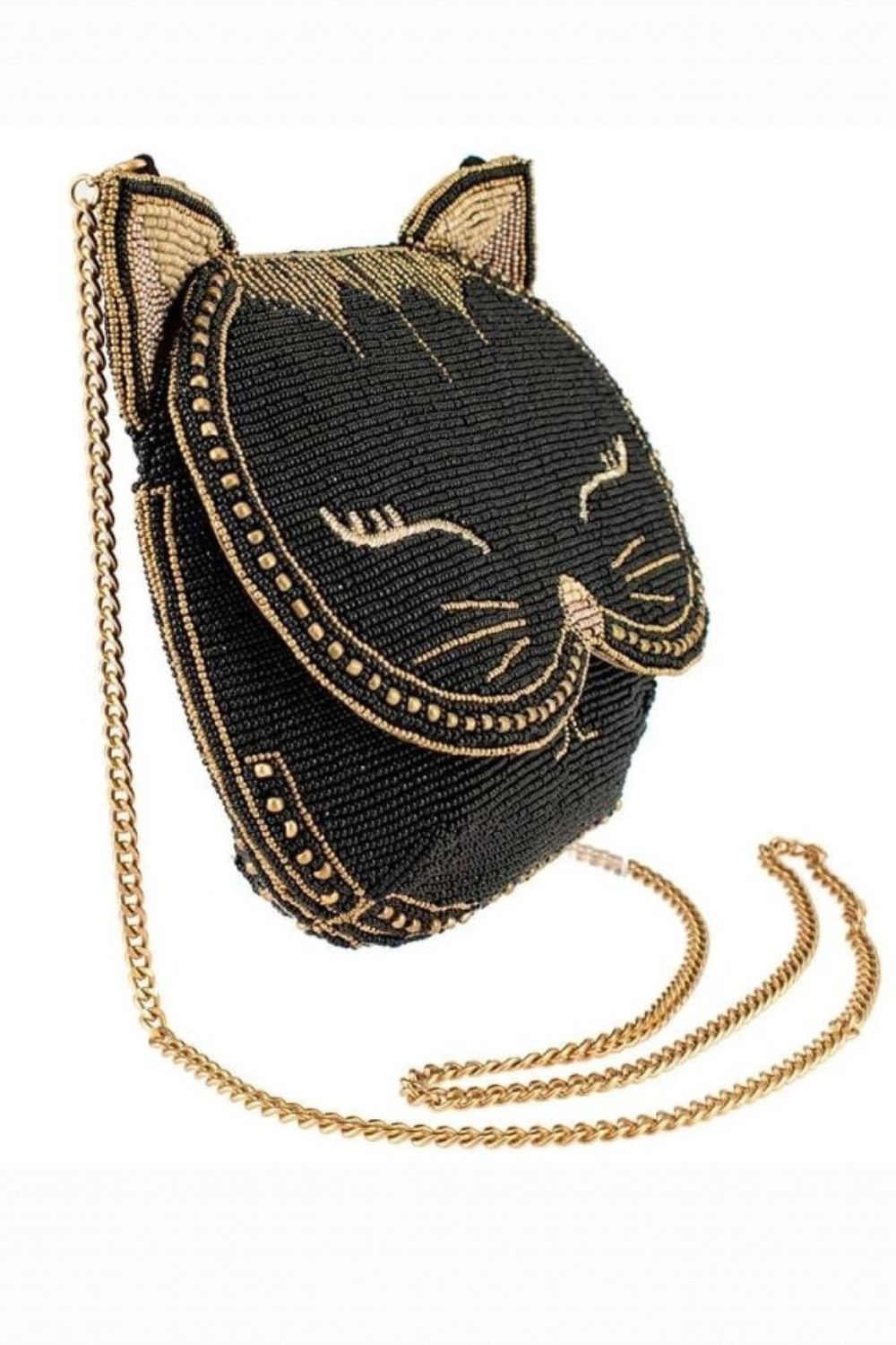 MARY FRANCES WHISKERS BEADED CROSSBODY BAG