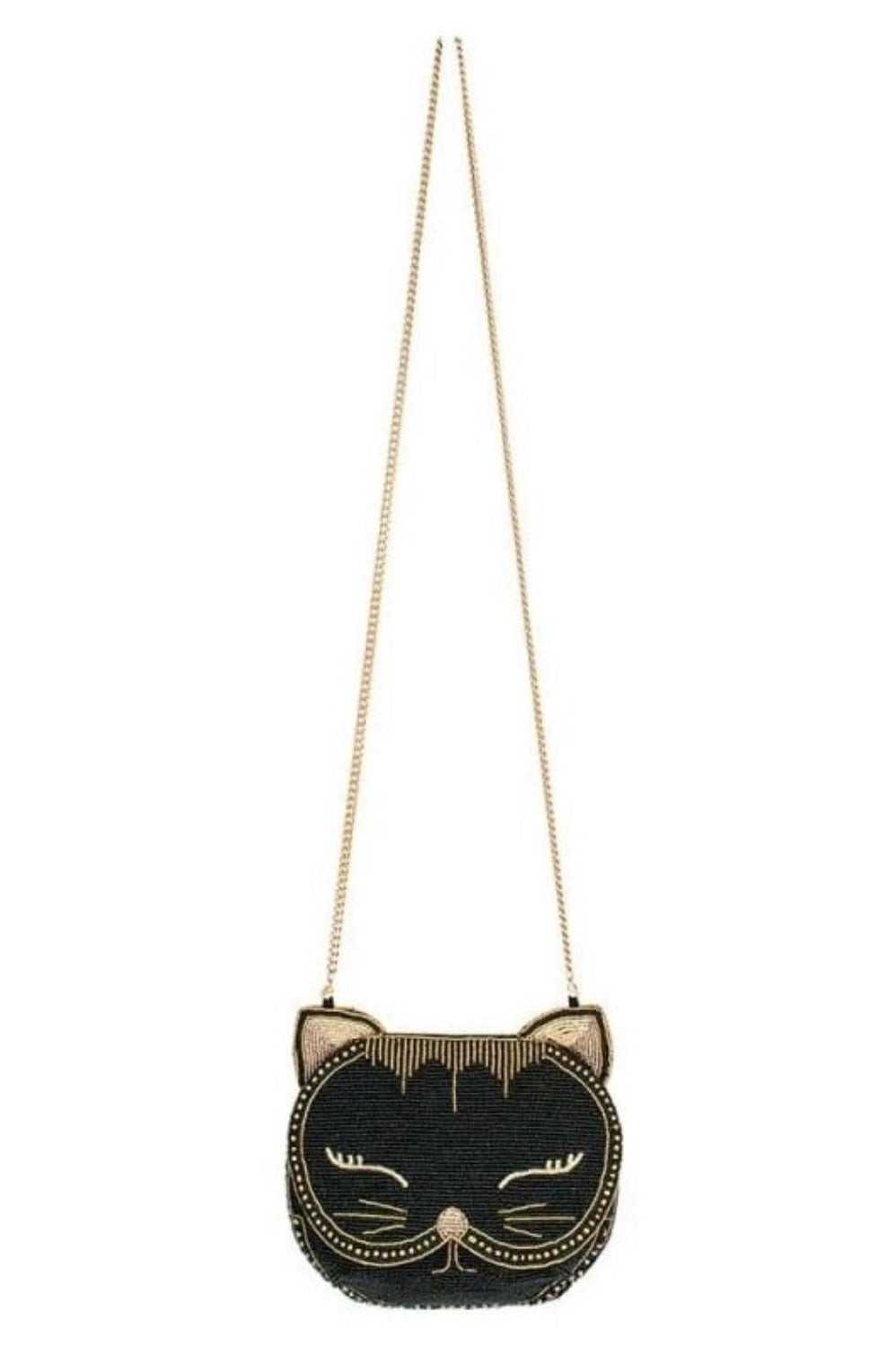 MARY FRANCES WHISKERS BEADED CROSSBODY BAG