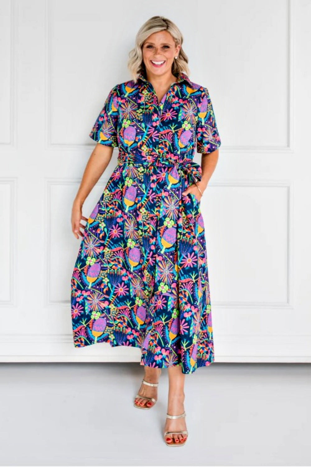 WILDFLOWERS SHIRT DRESS