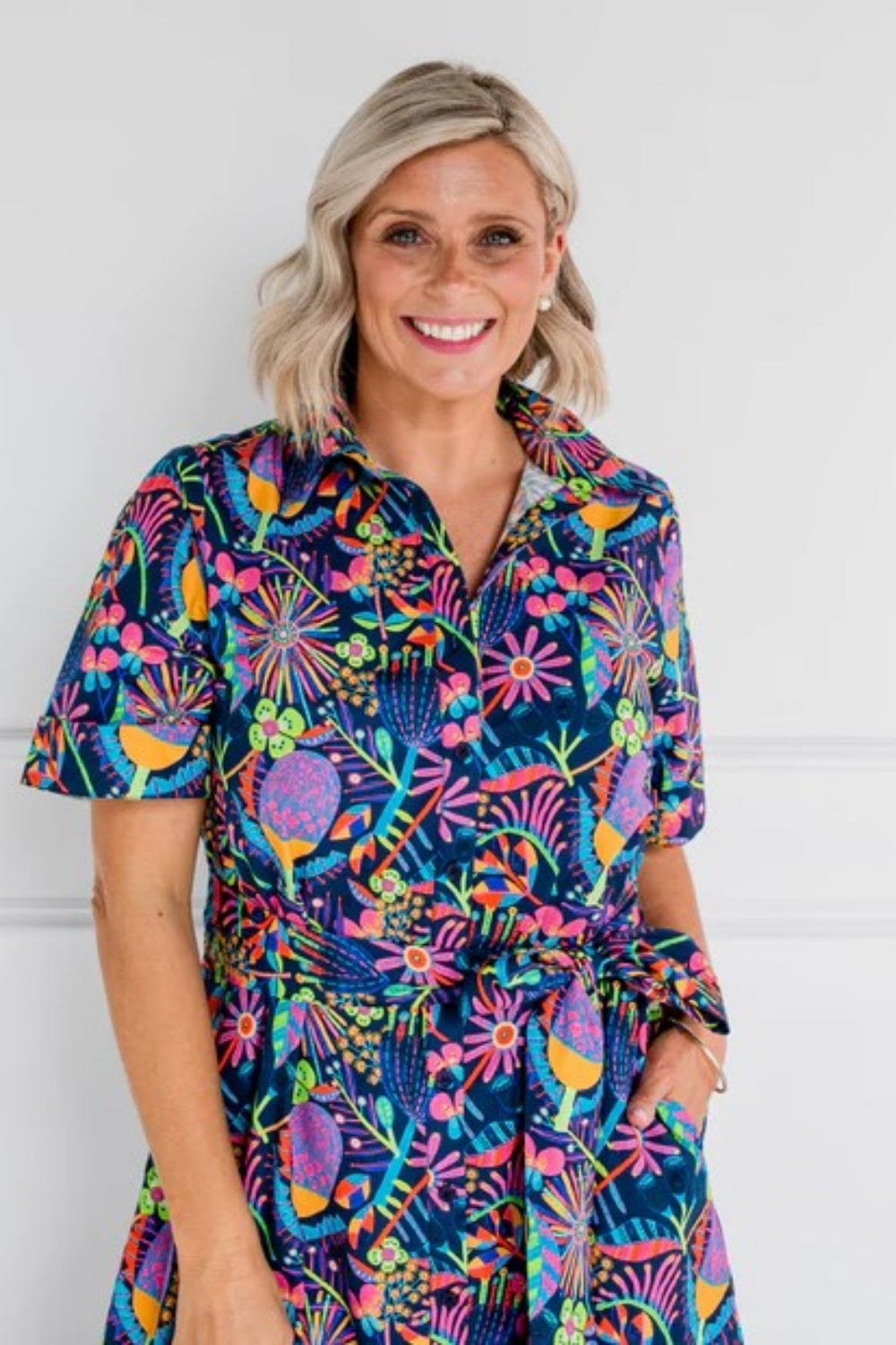 WILDFLOWERS SHIRT DRESS