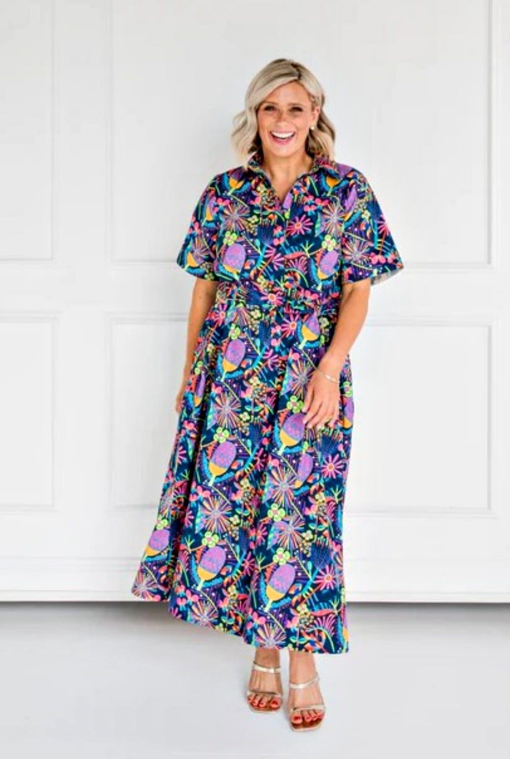 WILDFLOWERS SHIRT DRESS