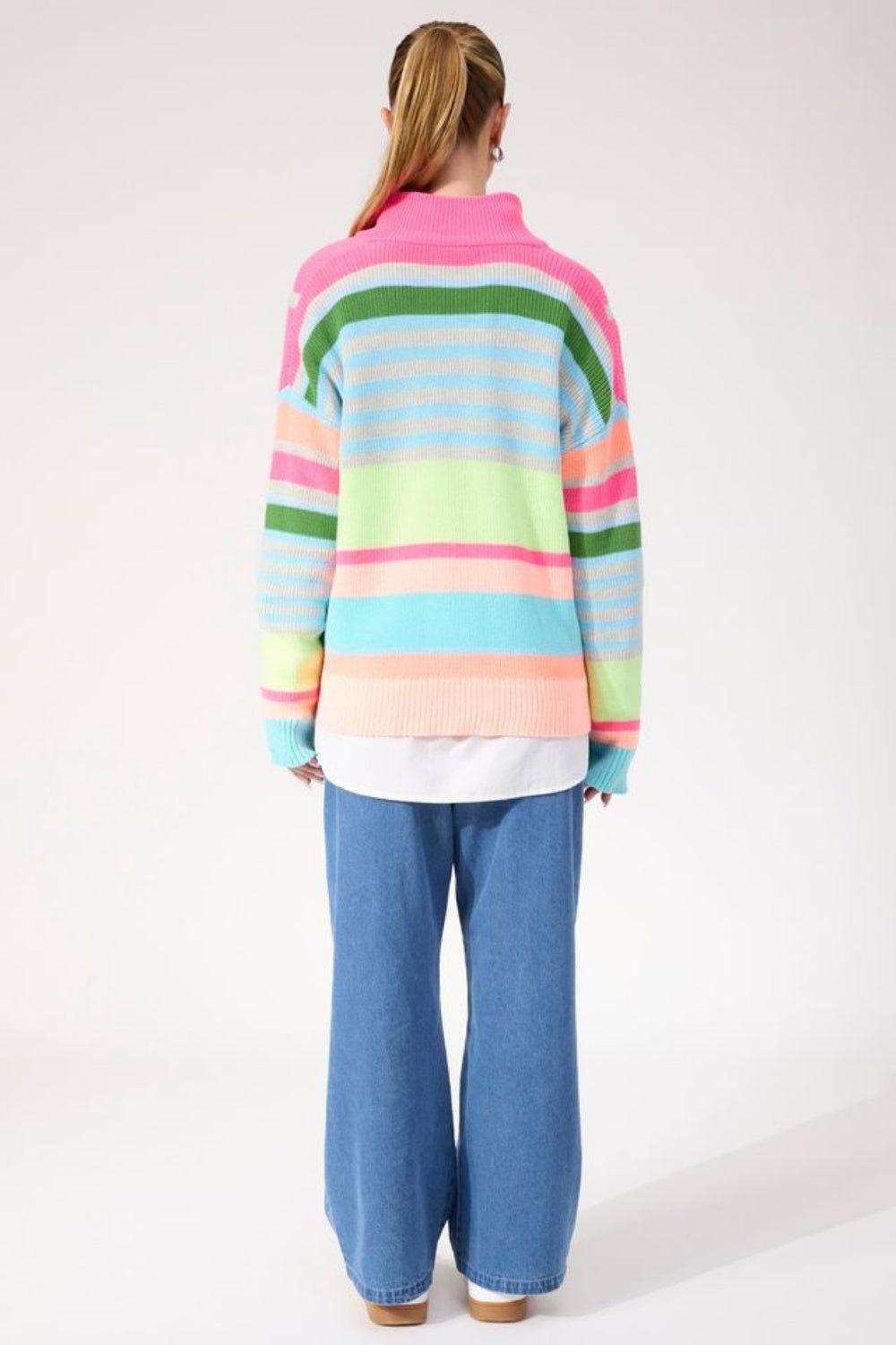 HAVEN ALASKA STRIPE JUMPER NEON