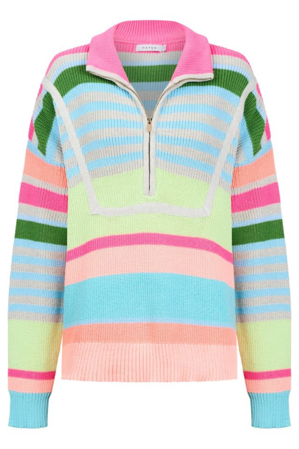 HAVEN ALASKA STRIPE JUMPER NEON
