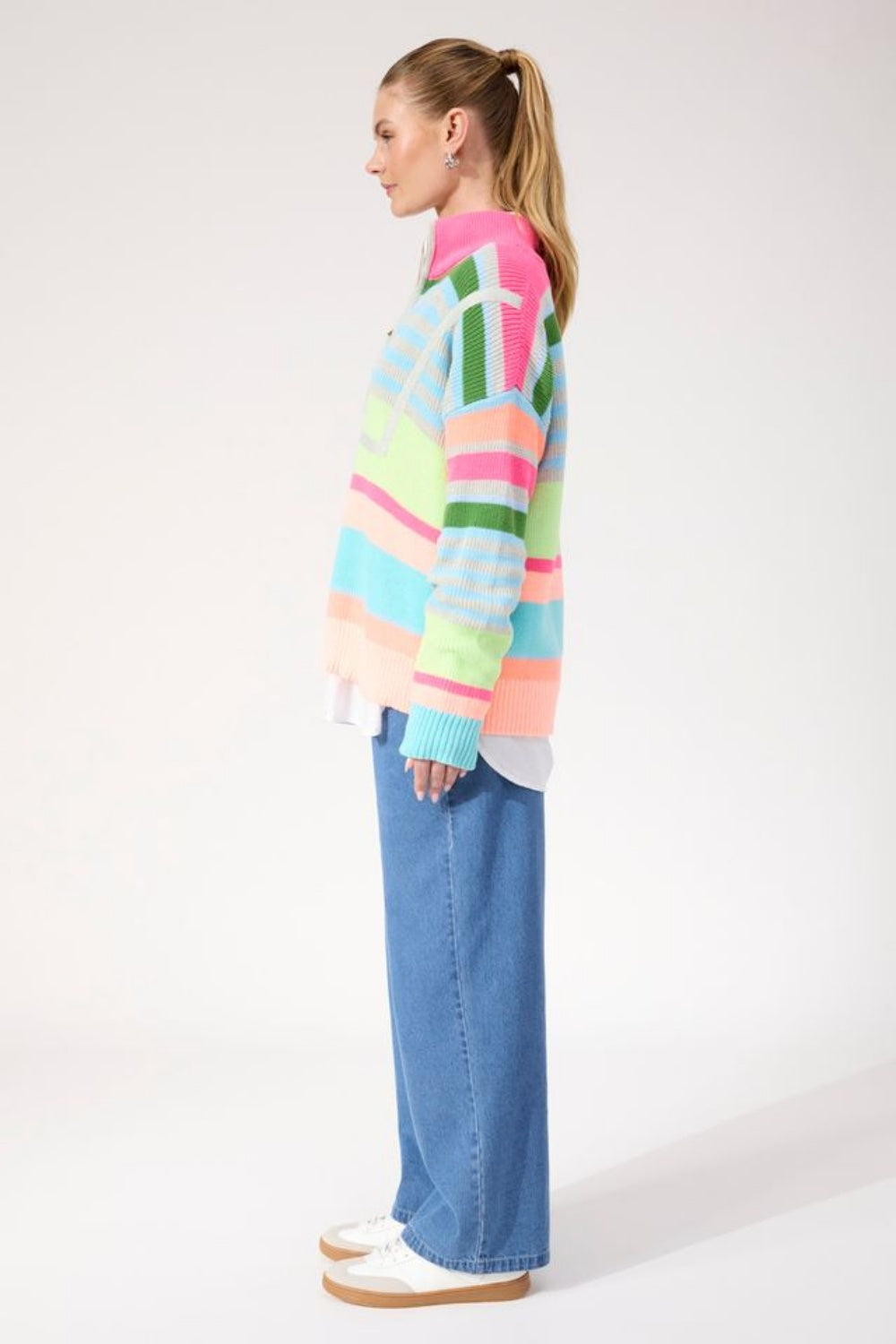 HAVEN ALASKA STRIPE JUMPER NEON