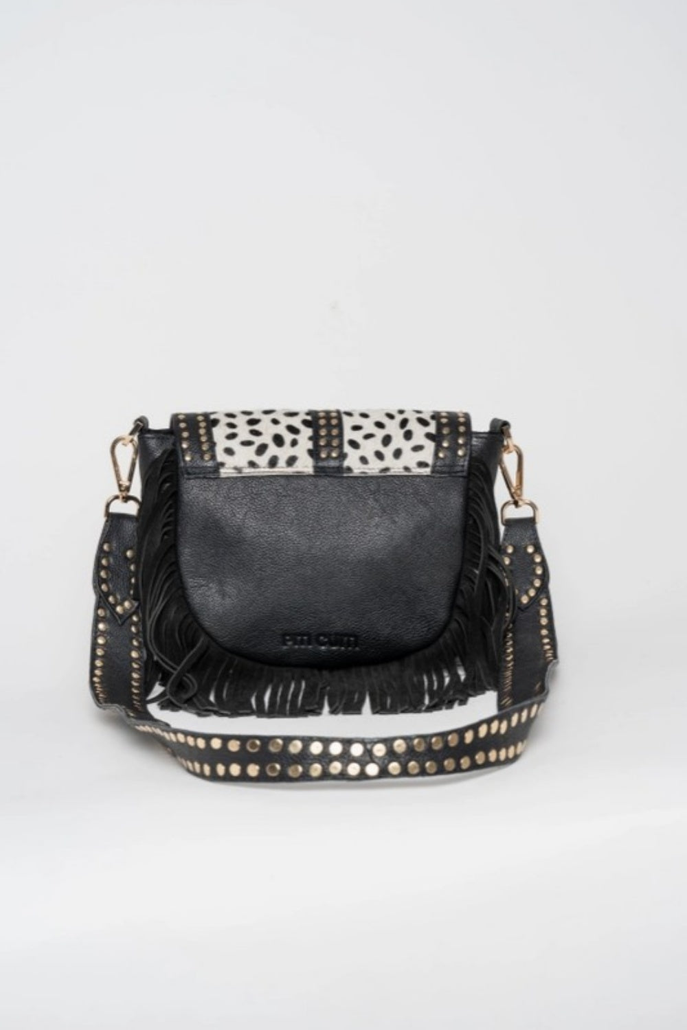 PITI CUITI AMAL DALMATION CROSSBODY BAG