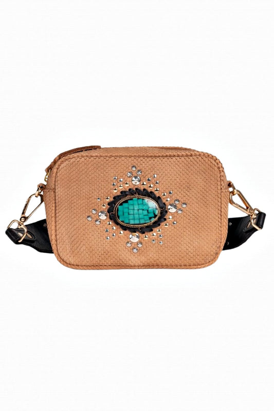 PITI CUITI AMBER CROSSBODY BAG TAN