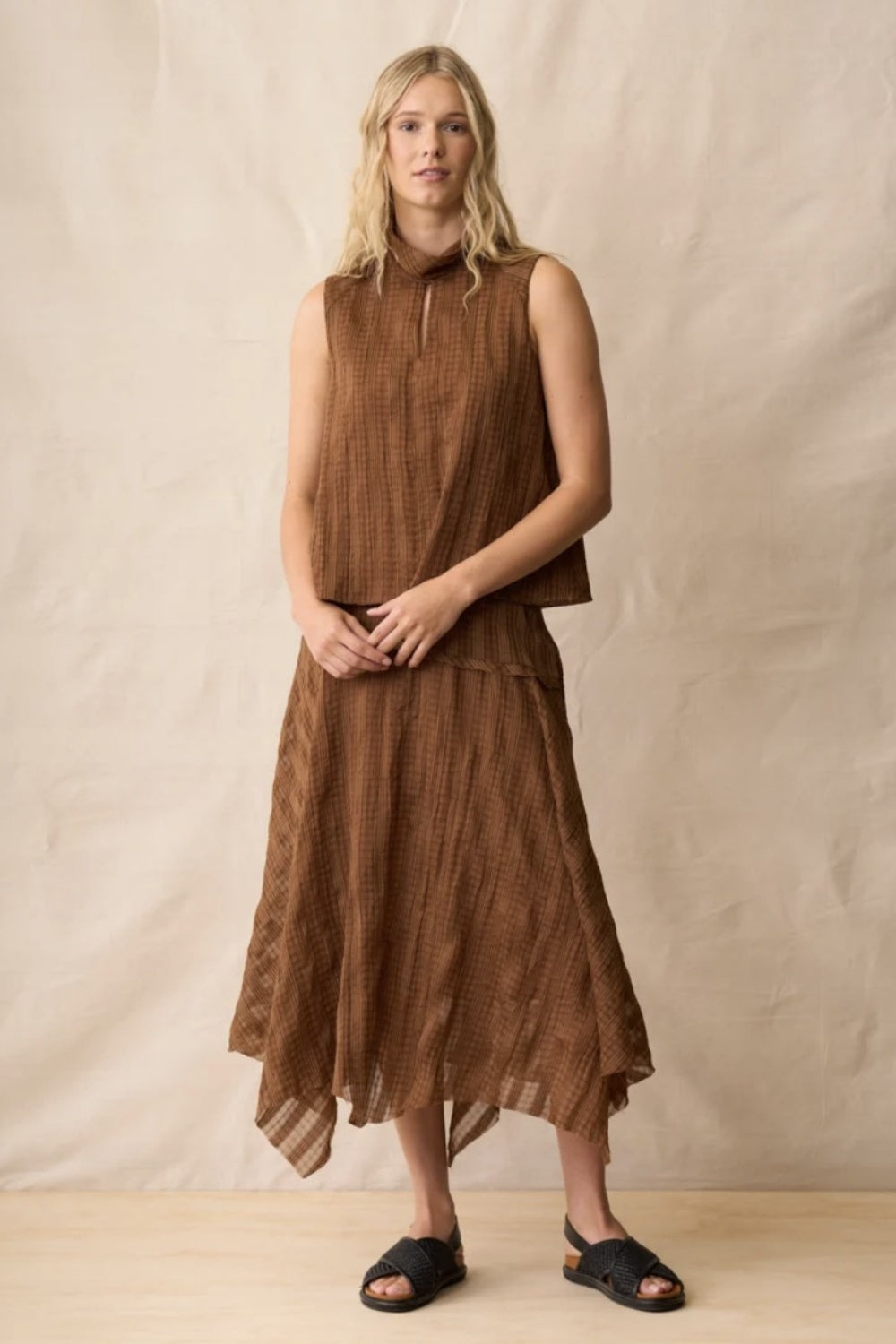 NERIS ART HOUSE SKIRT TEAK