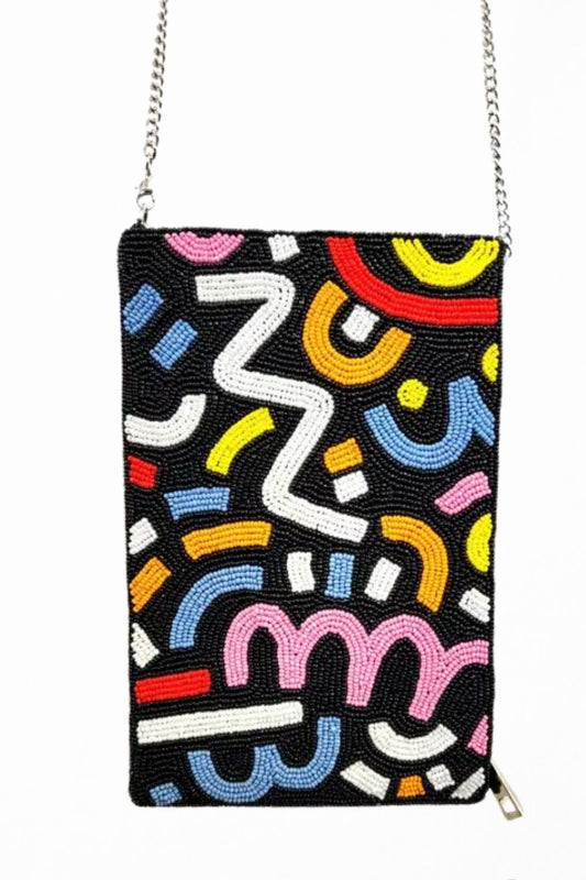 ATLAS BEADED CROSSBODY PHONE BAG