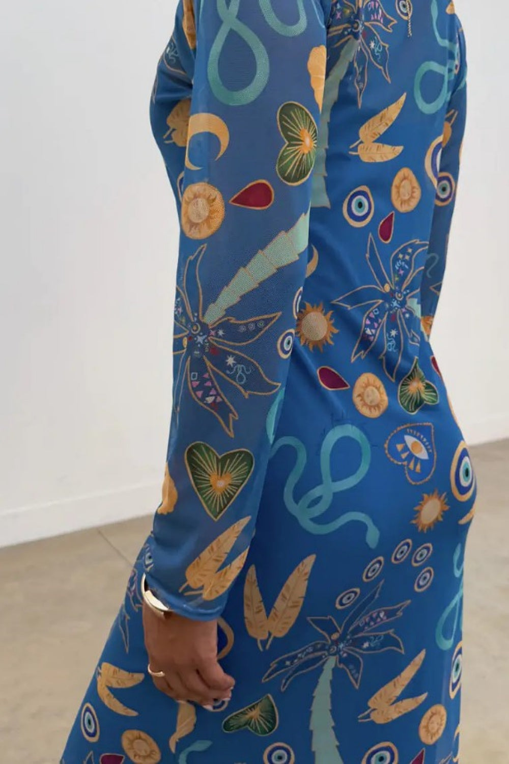 NEVER FULLY DRESSED AZURA CHARMS MESH DRESS