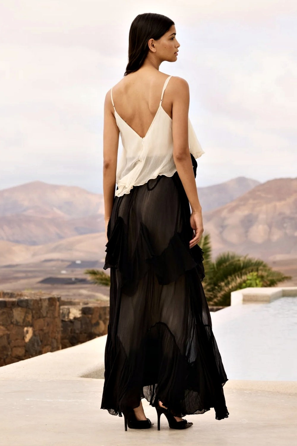 MES DEMOISELLE ROSA NOIR DRESS