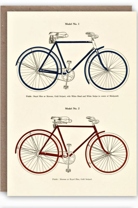THE PATTERN BICYCLES GREETING CARD