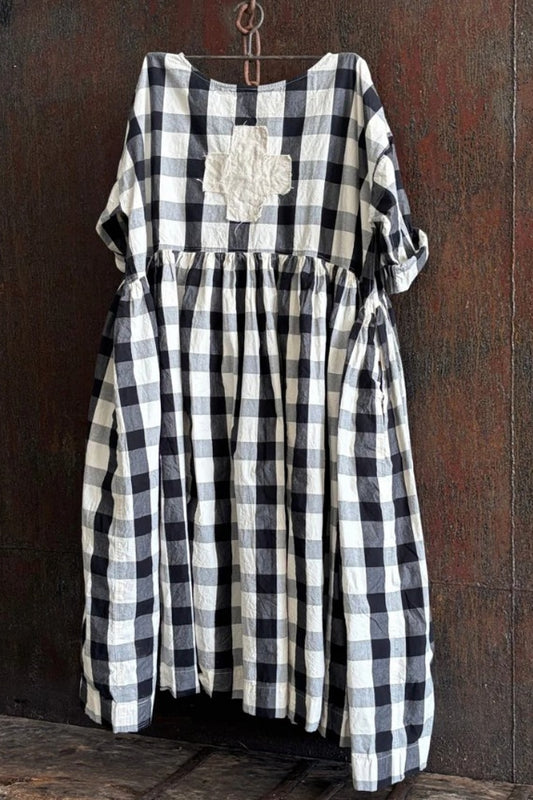 MEG BY DESIGN BILLY DRESS SWISS CROSS CHECK