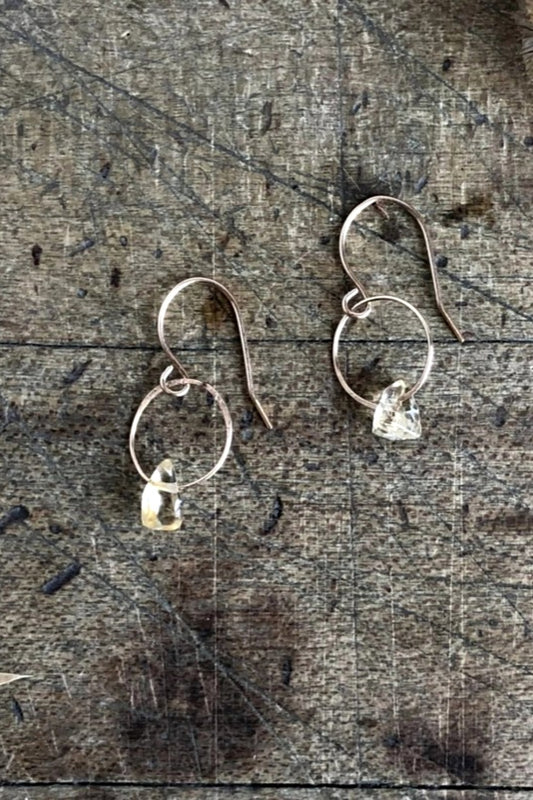 EMILIE SHAPIRO BIRTHSTONE EARRINGS CITRINE