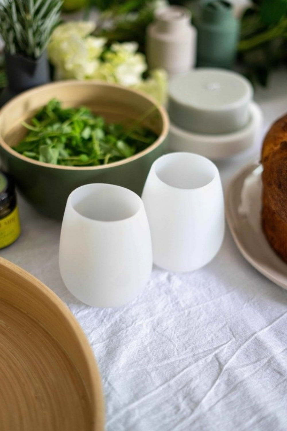 PORTER GREEN BLANC + DOVE SILICONE GLASSES SET OF 2