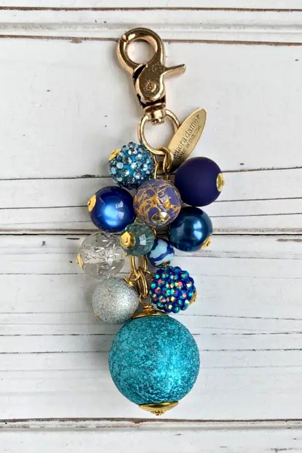 LENORA DAME BLUE BOY BAUBLE KEYCHAIN BAG CHARM