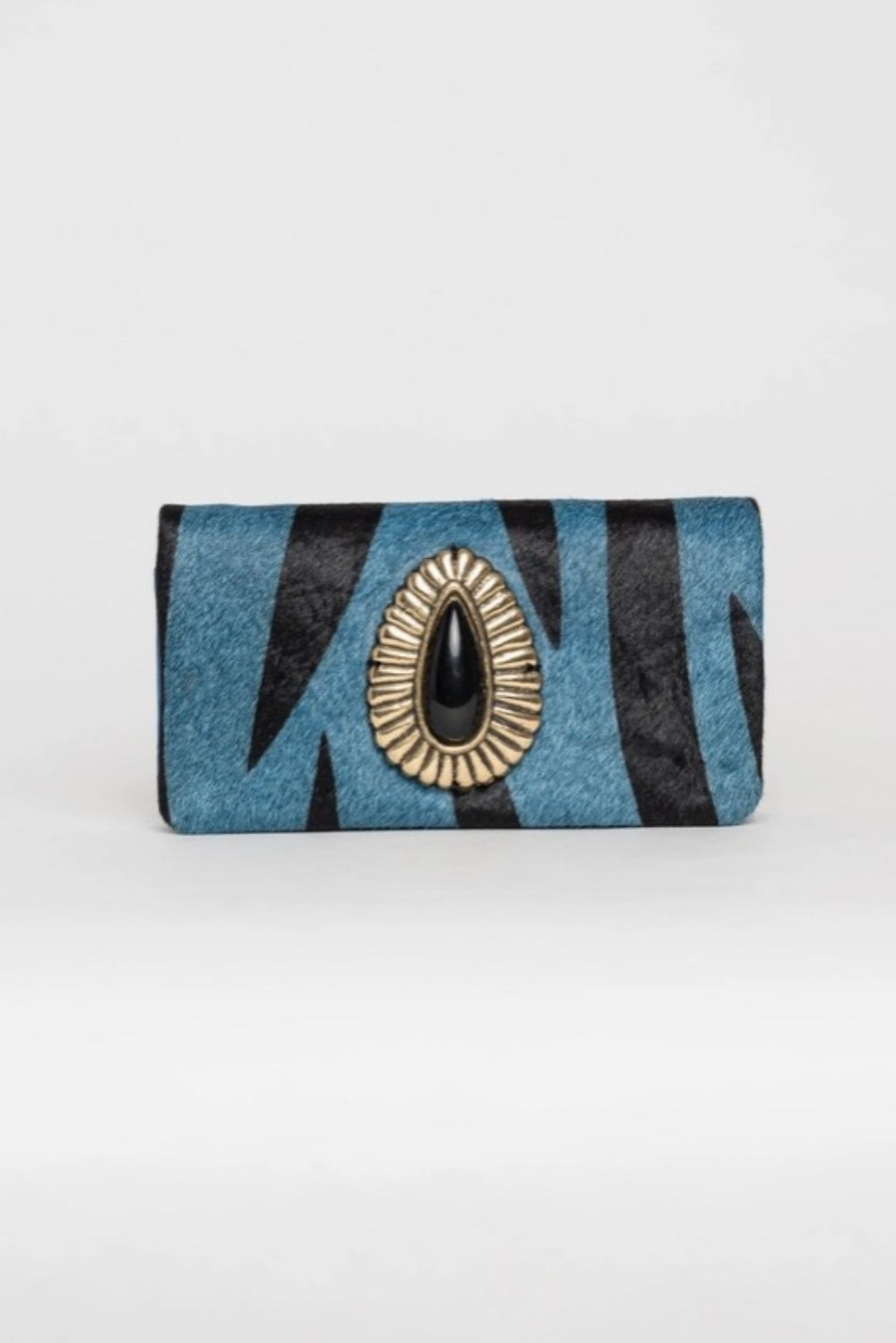 PITI CUITI BLUE ZEBRA JEWEL PURSE