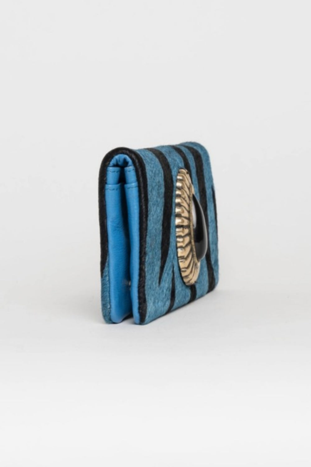 PITI CUITI BLUE ZEBRA JEWEL PURSE