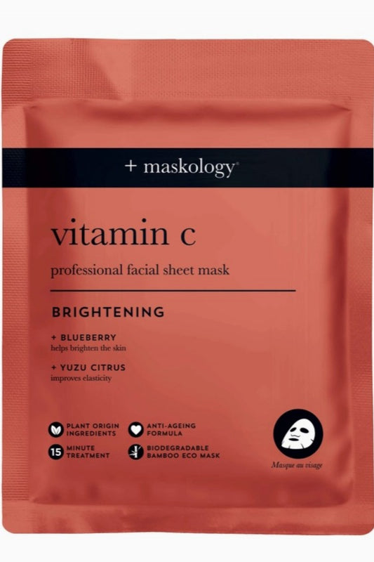 MASKOLOGY BRIGHTENING VITAMIN C FACE MASK