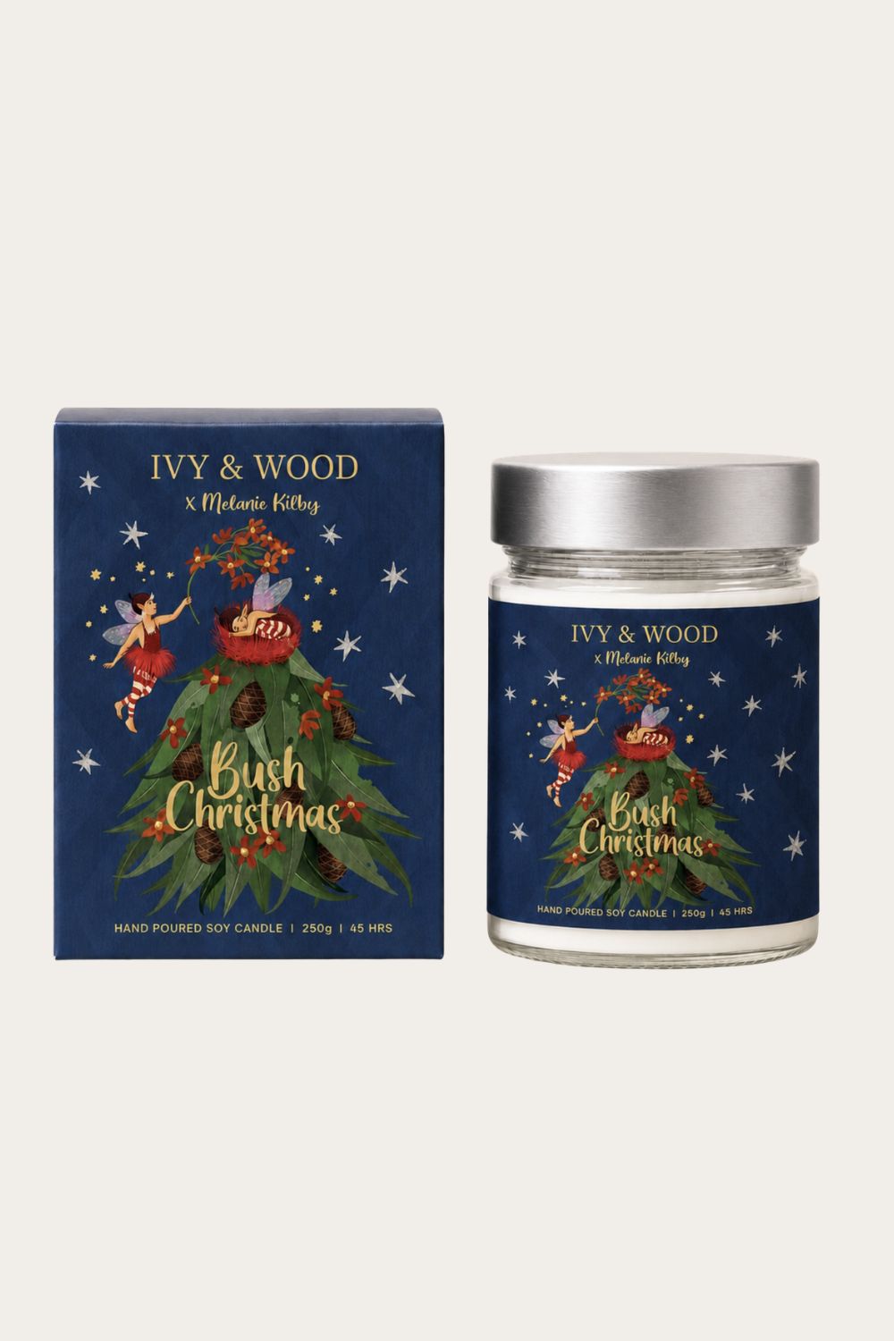 IVY + WOOD BUSH CHRISTMAS CANDLE
