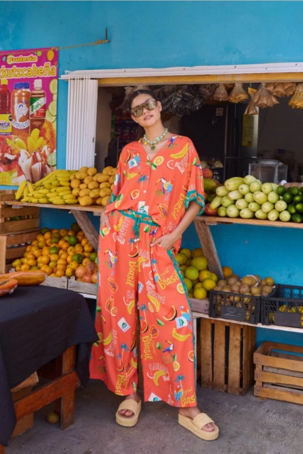 HAVEN CABANA PANT BRASIL CORAL