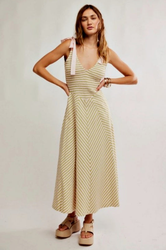 FREE PEOPLE CECILIA MIDI PALMA COMBO