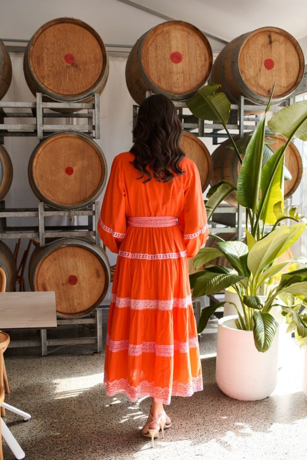 COLLECTIVO CHARLOTTE DRESS MANDARIN LACE