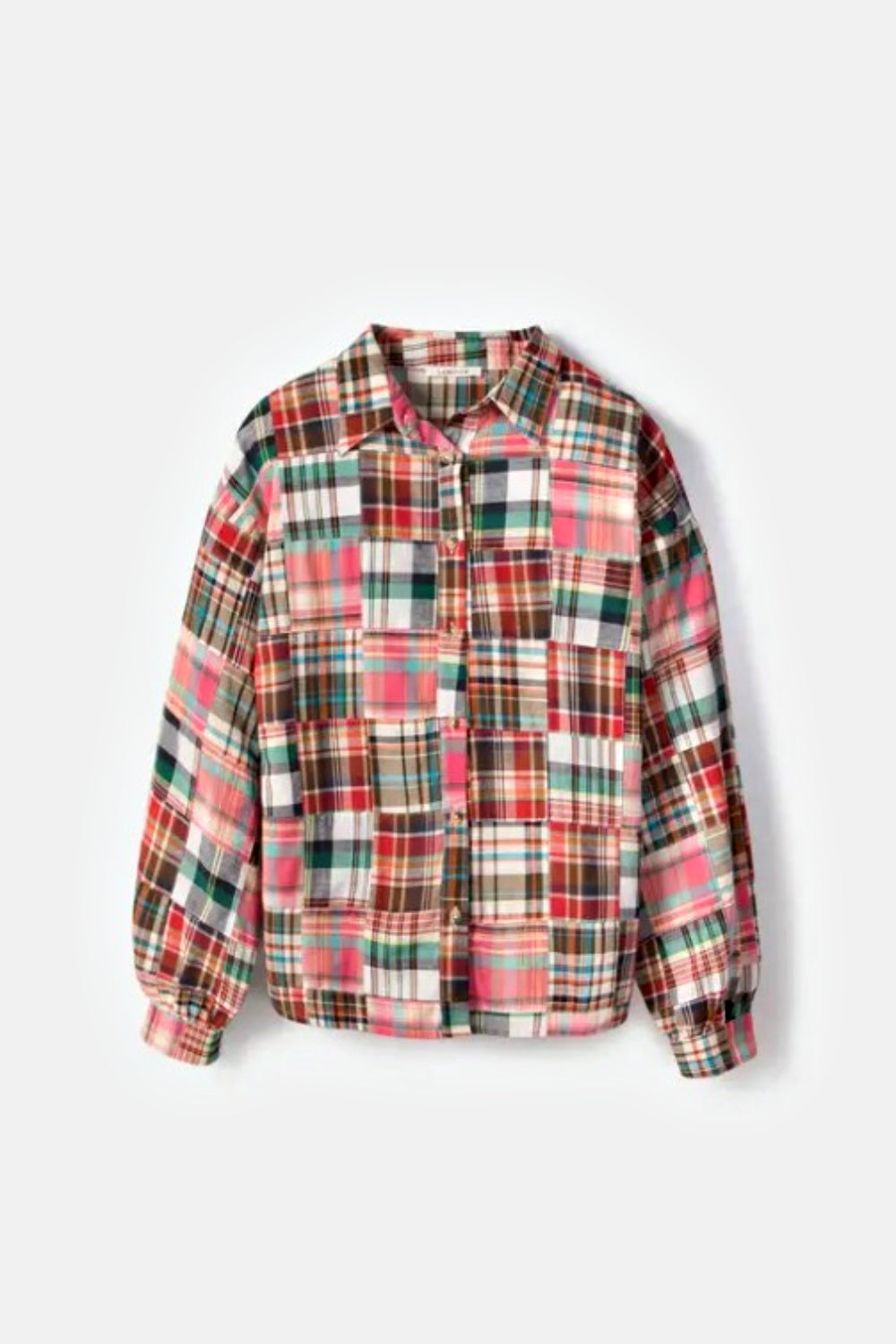LANIDOR CHECKERS PATCHWORK SHIRT