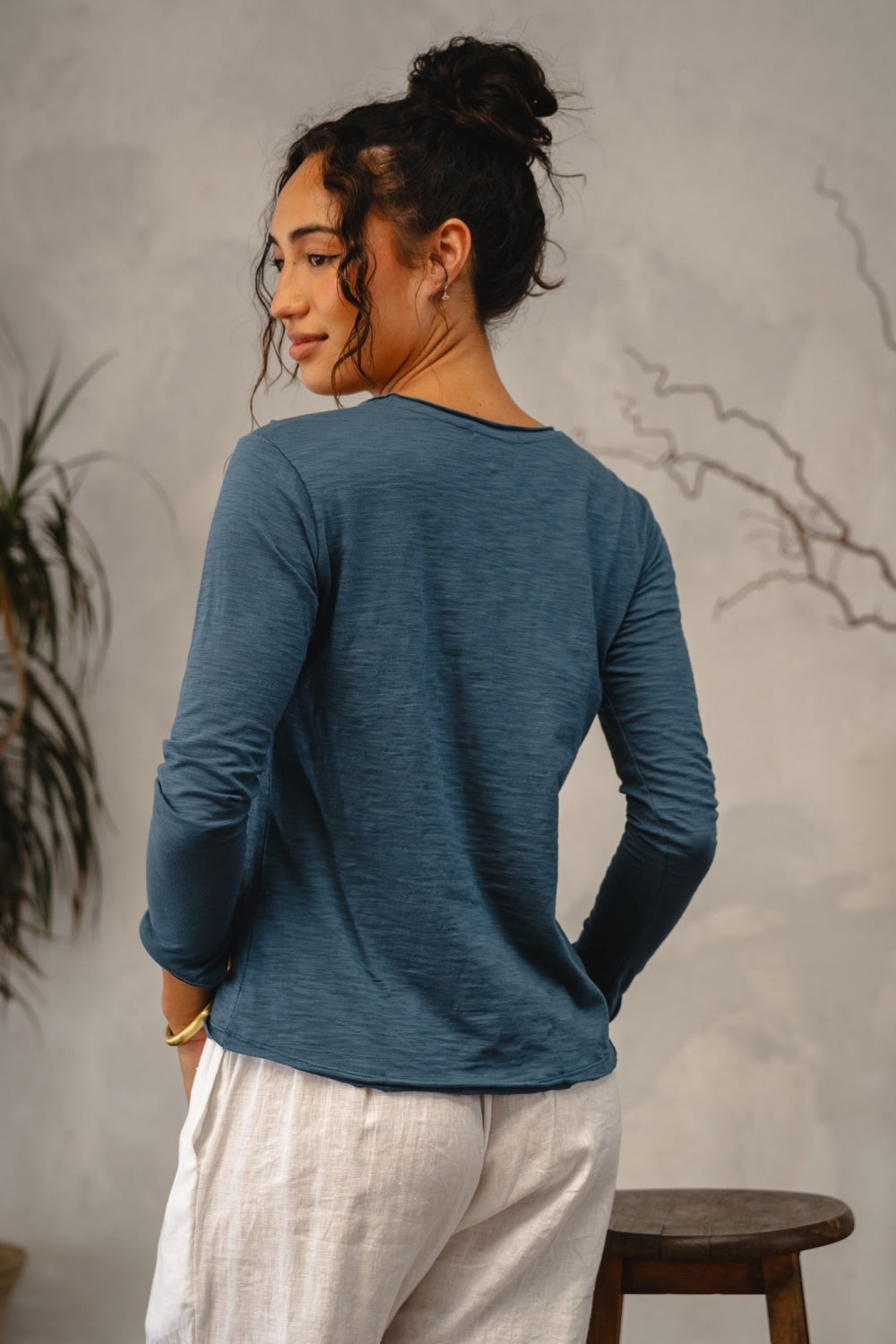 COCONINYA UTILITY LONG SLEEVE TEE LAGOON
