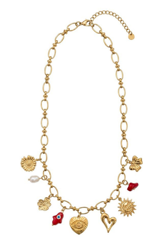 HAVEN CRETE CHARM NECKLACE MATI HEART