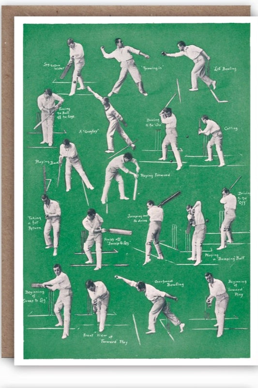 THE PATTERN CRICKET GREETING CARD