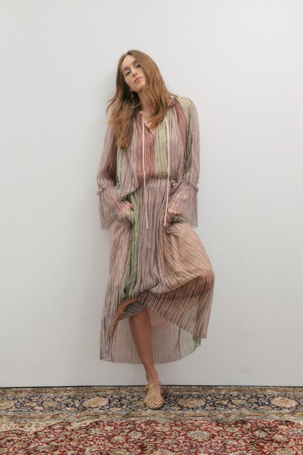 MAEVARII CRYSTALLINE SKIRT DAWN LIGHT