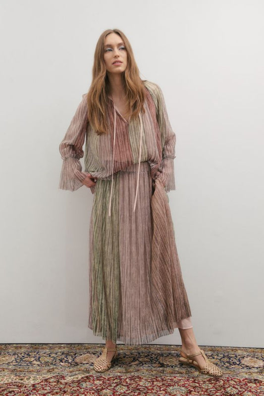 MAEVARII CRYSTALLINE SKIRT DAWN LIGHT