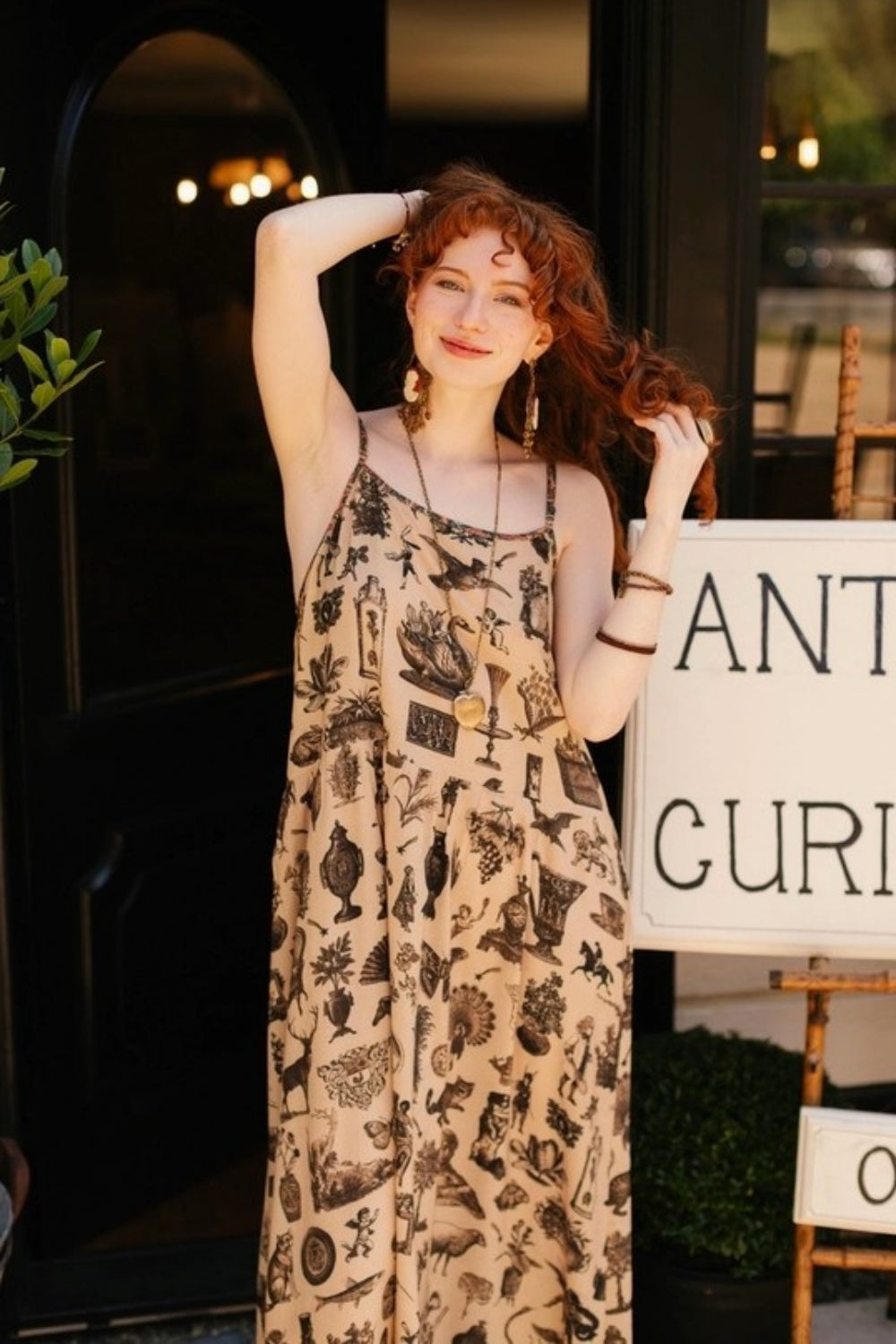 MARKET OF STARS CURIOSITIES BOHEME SLIP DRESS
