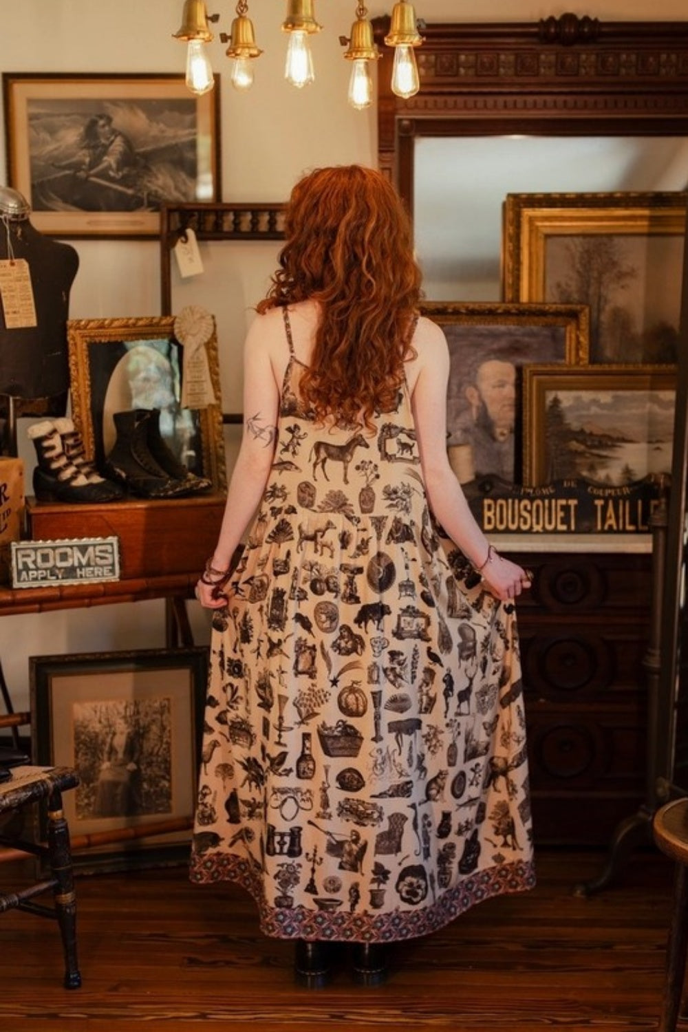 MARKET OF STARS CURIOSITIES BOHEME SLIP DRESS