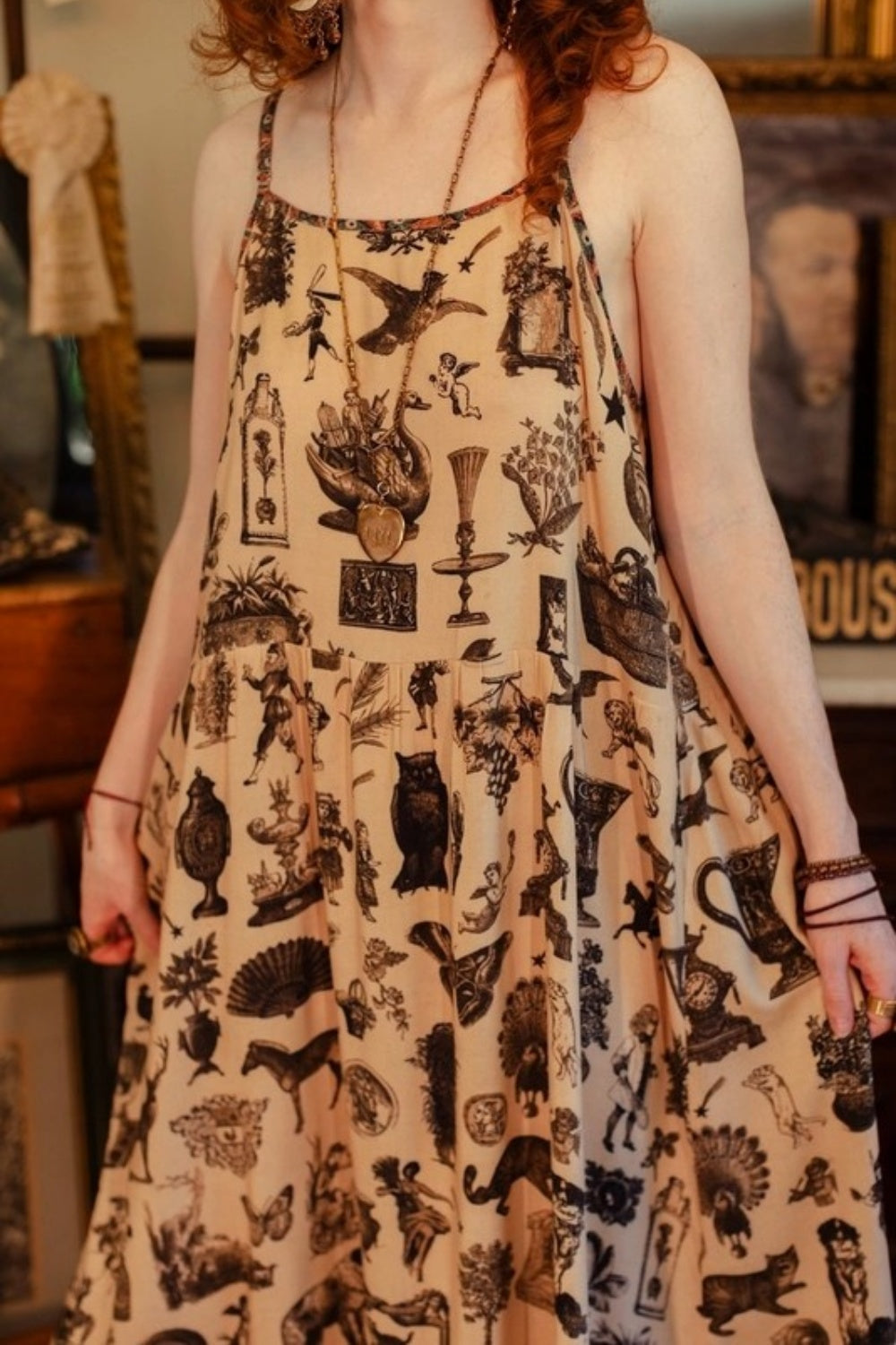 MARKET OF STARS CURIOSITIES BOHEME SLIP DRESS