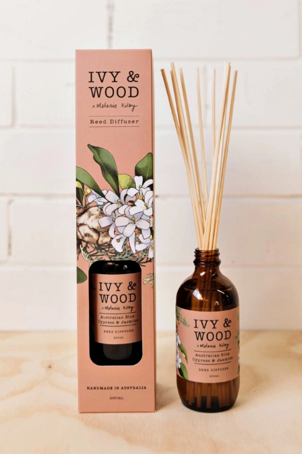 IVY + WOOD AUSTRALIAN BLUE CYPRUSS + JASMINE REED DIFFUSER