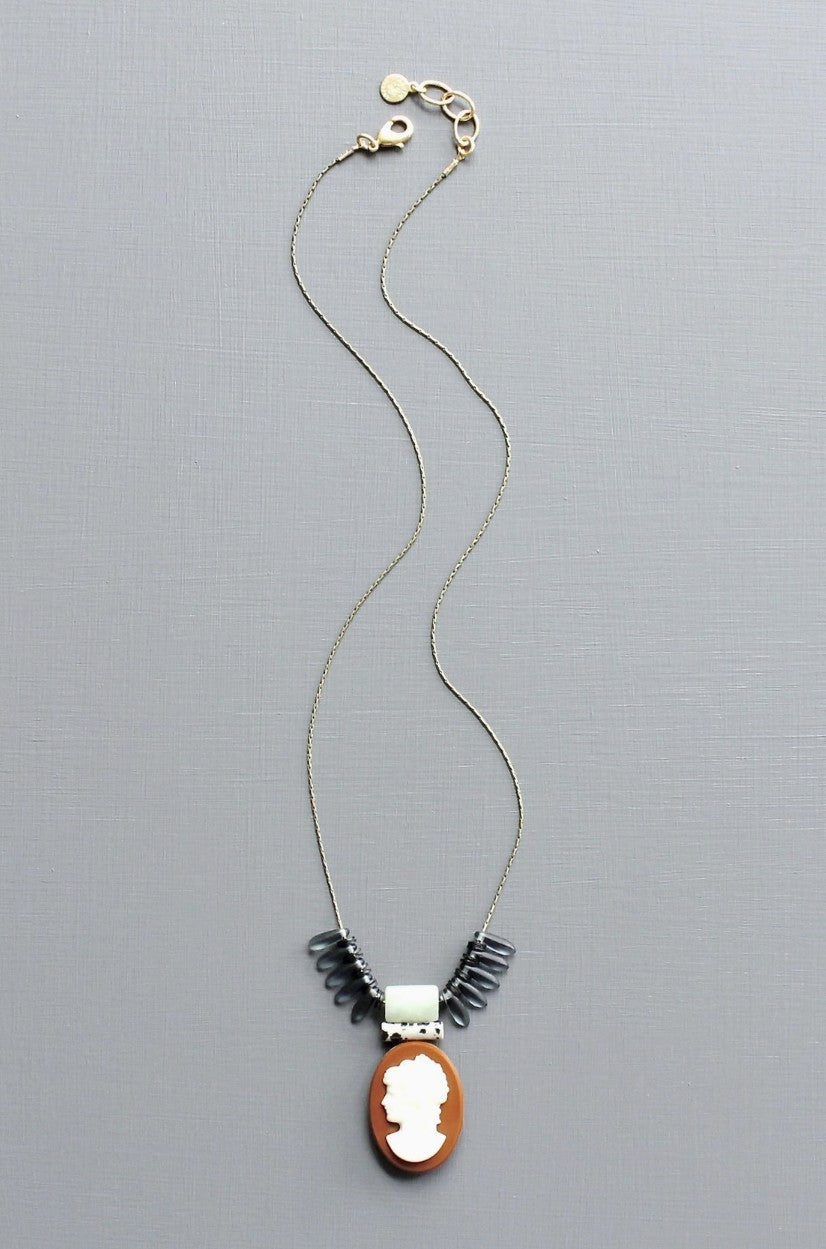 DAVID AUBREY CAMEO NECKLACE