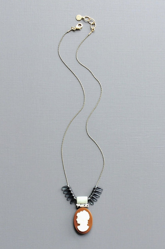 DAVID AUBREY CAMEO NECKLACE