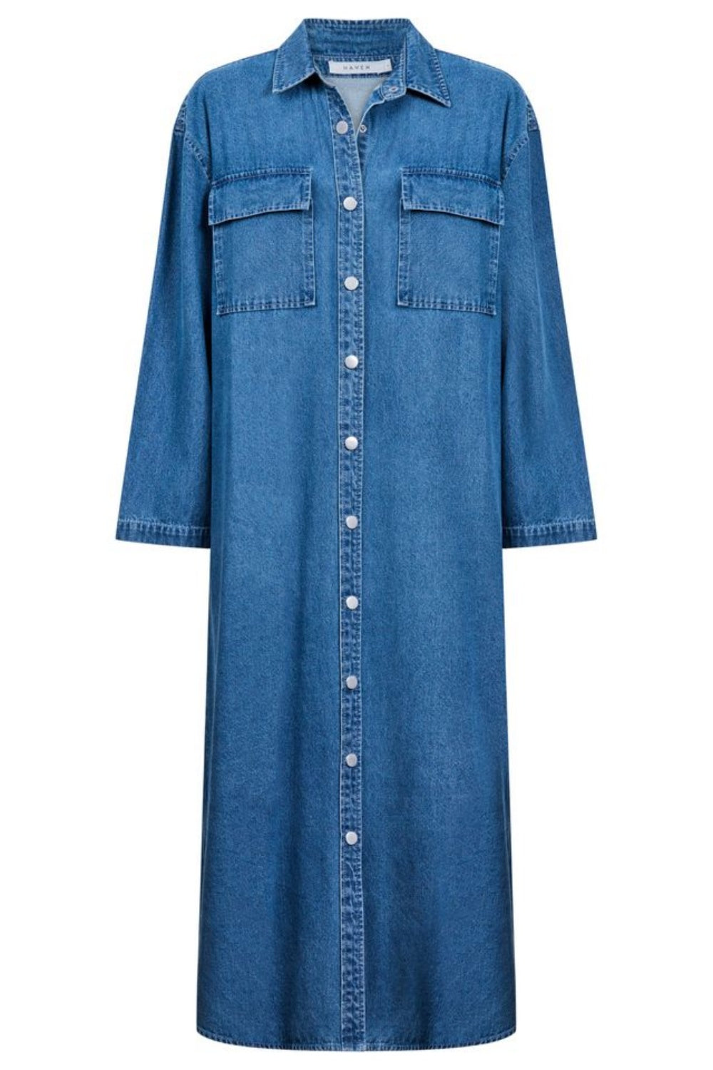 HAVEN DENVER DENIM SHIRT DRESS