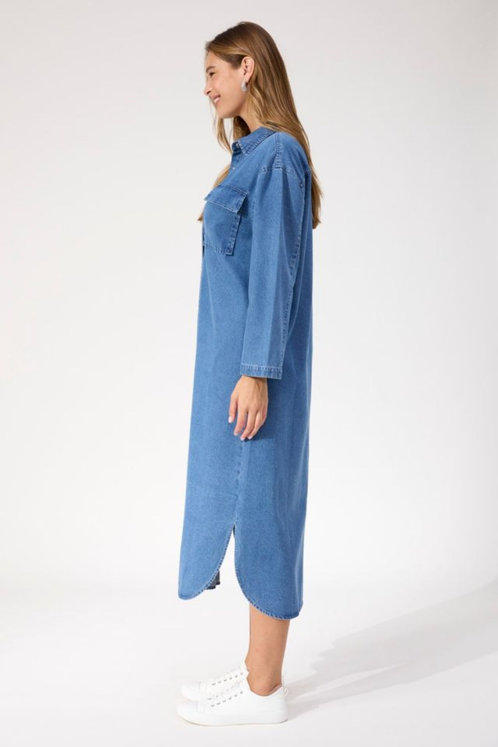HAVEN DENVER DENIM SHIRT DRESS