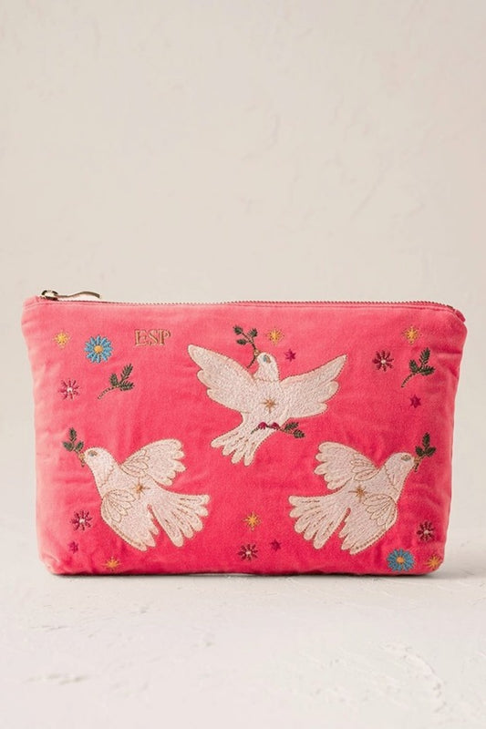 ELIZABETH SCARLETT DOVES OF PEACE EVERYDAY POUCH