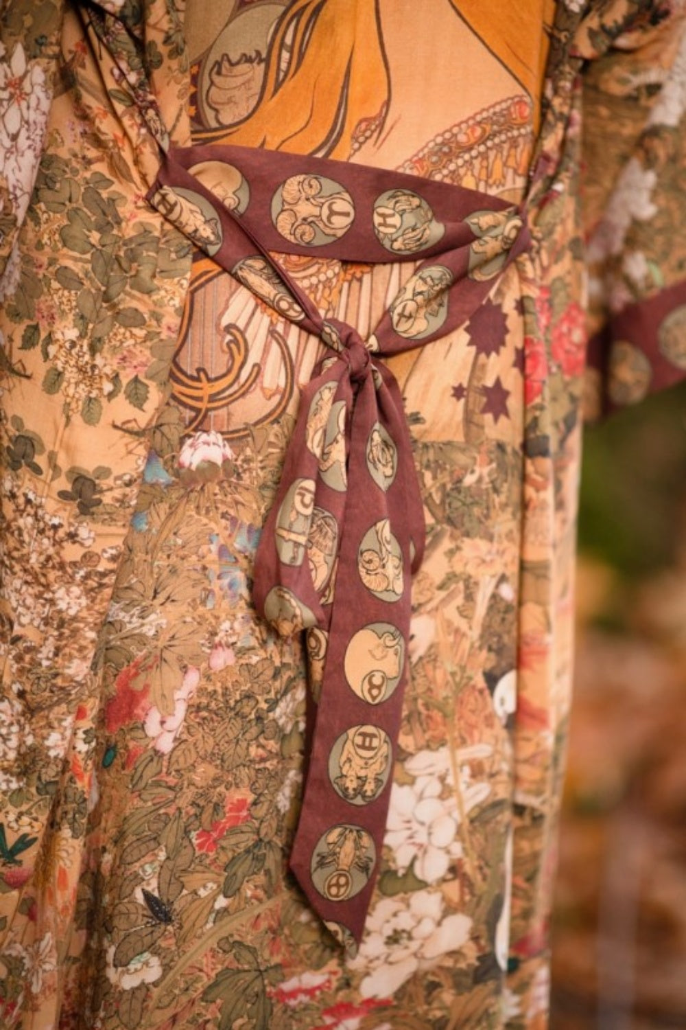 MARKET OF STARS DREAM WEAVER BAMBOO DUSTER KIMONO WITH BELT