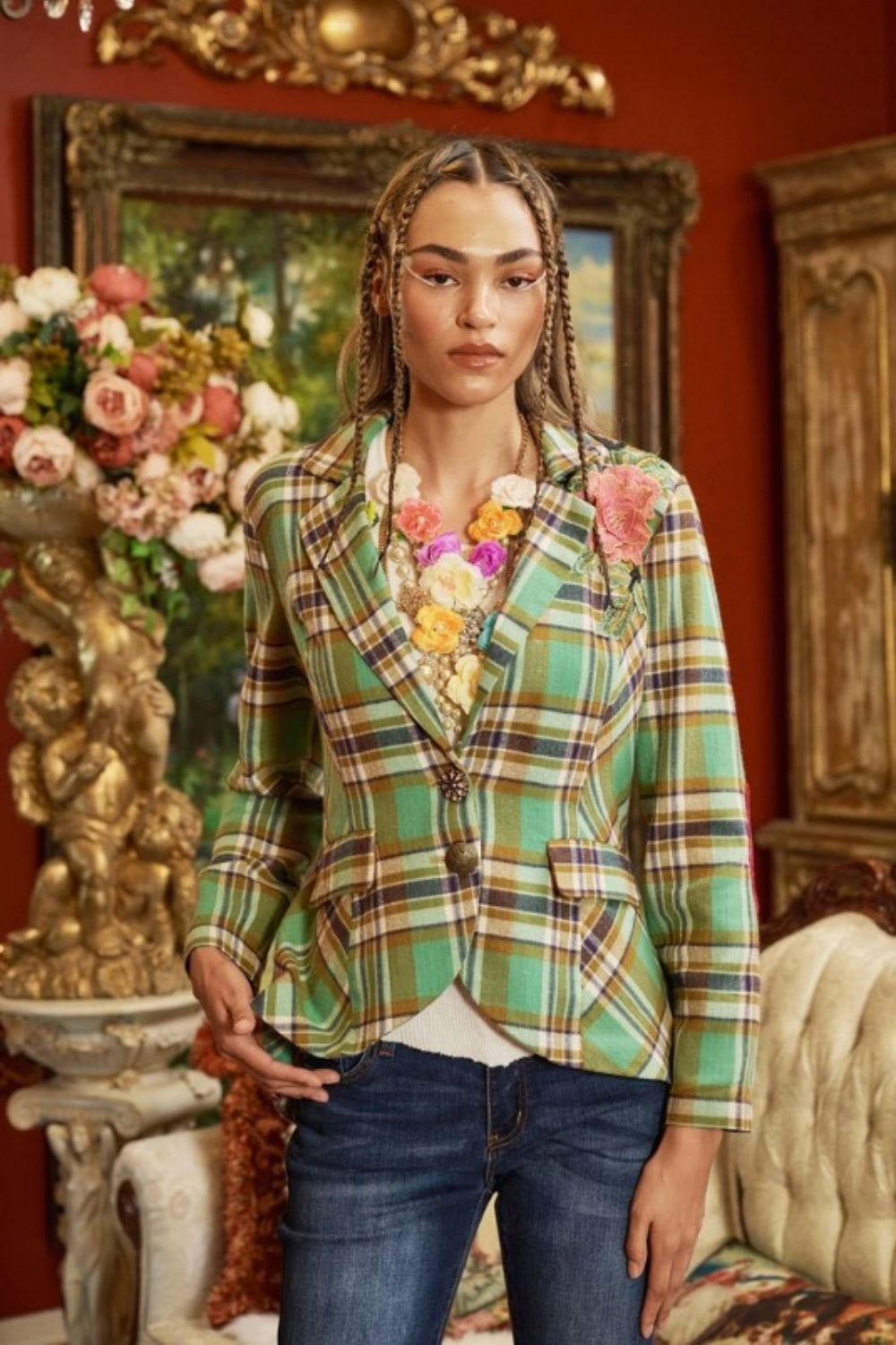 ARATTA DUTCHESS PLAID BLAZER