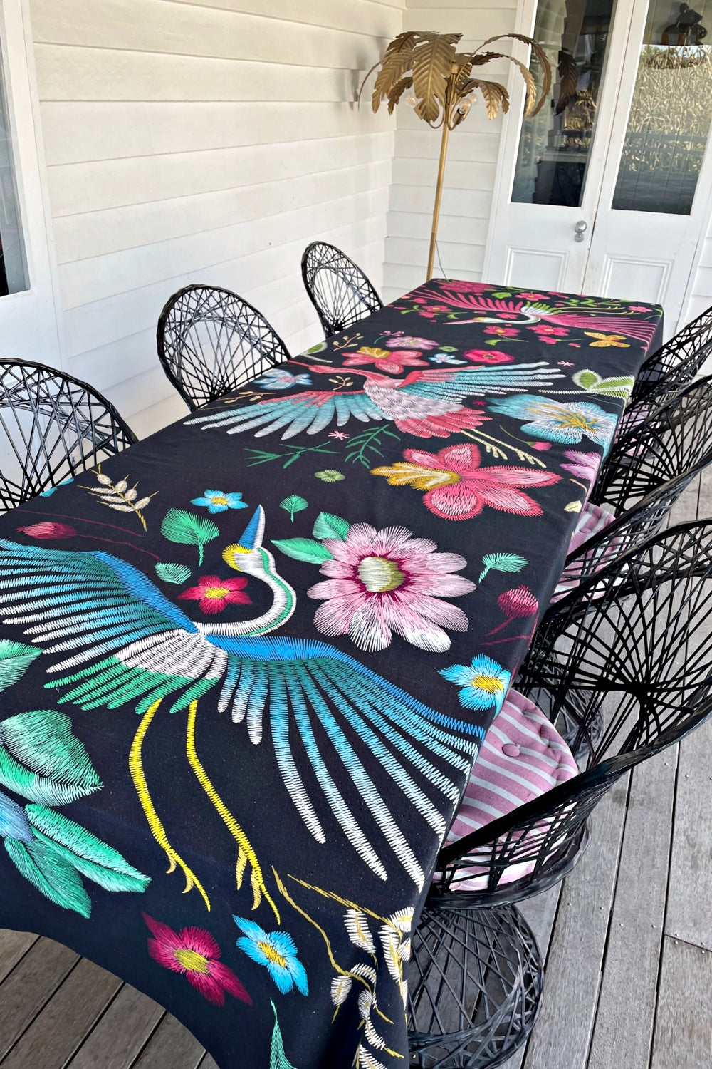 ROSELLE TABLECLOTH 3.4M  BROLGA LAGOON