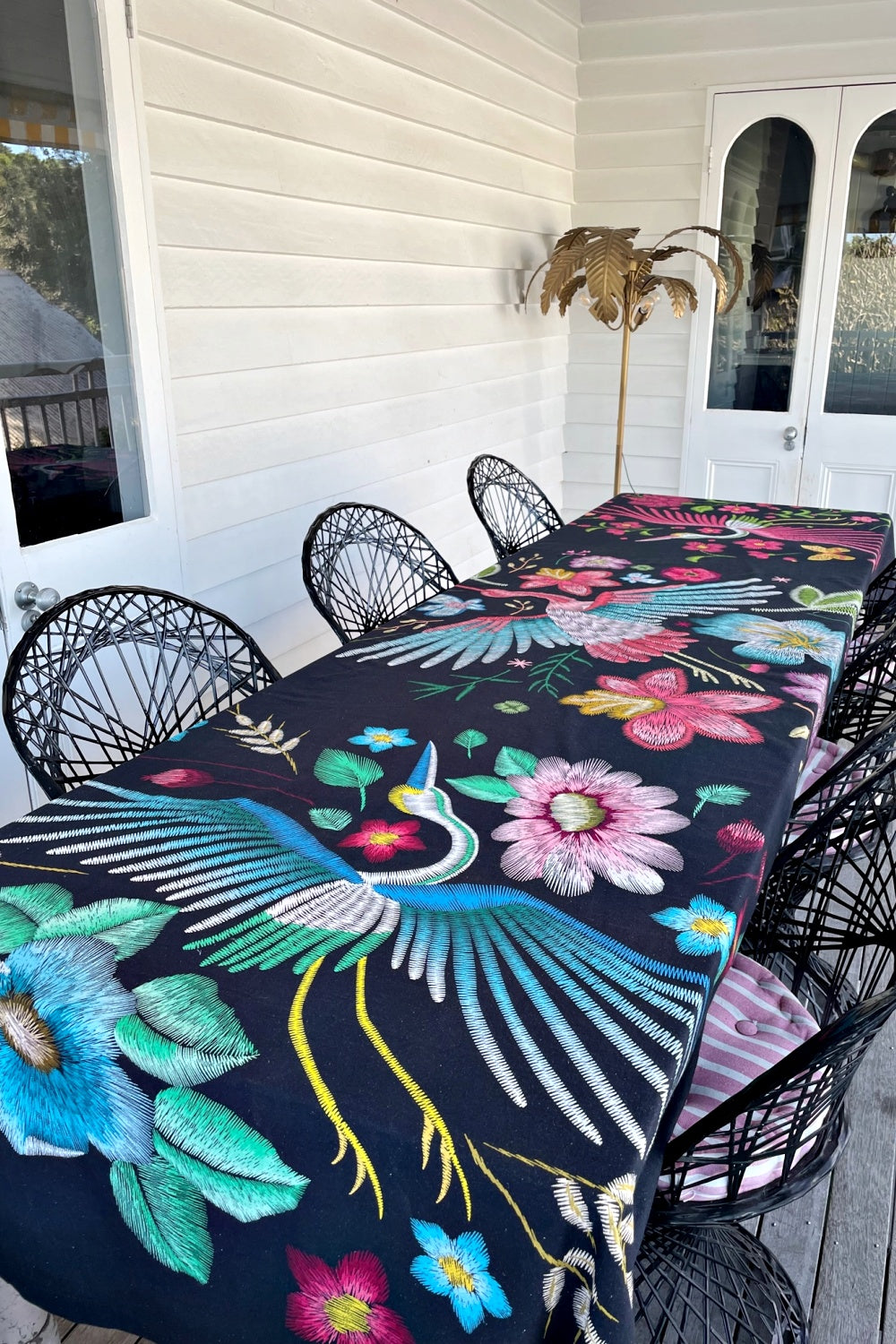 ROSELLE TABLECLOTH 3.4M  BROLGA LAGOON