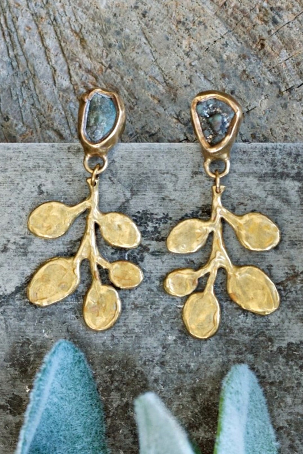 EMILIE SHAPIRO EUCALYPTUS EARRINGS