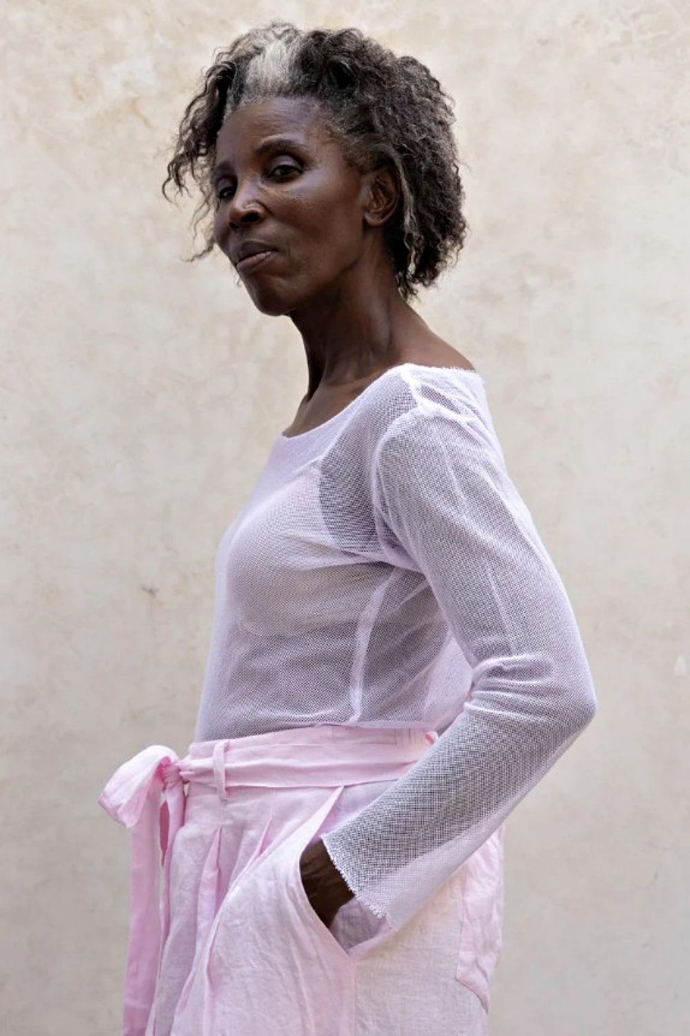 MEG BY DESIGN EVIE TOP PINK