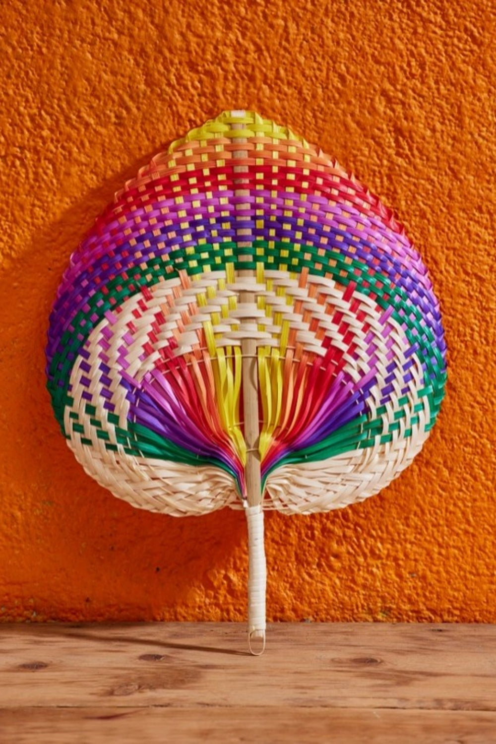 OVER THE RAINBOW BAMBOO FAN