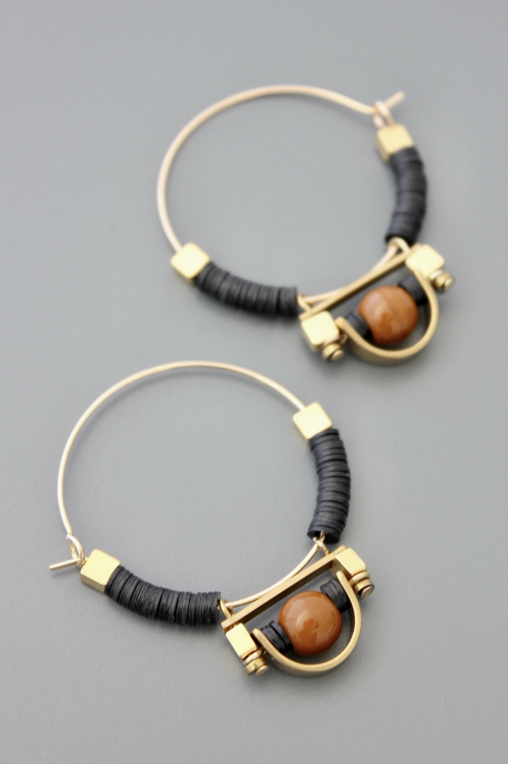 DAVID AUBREY FREDA HOOP EARRINGS